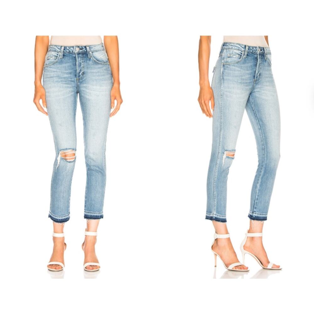 Amo Light Wash Denim Trippin’ Babe Slim Cropped Jeans